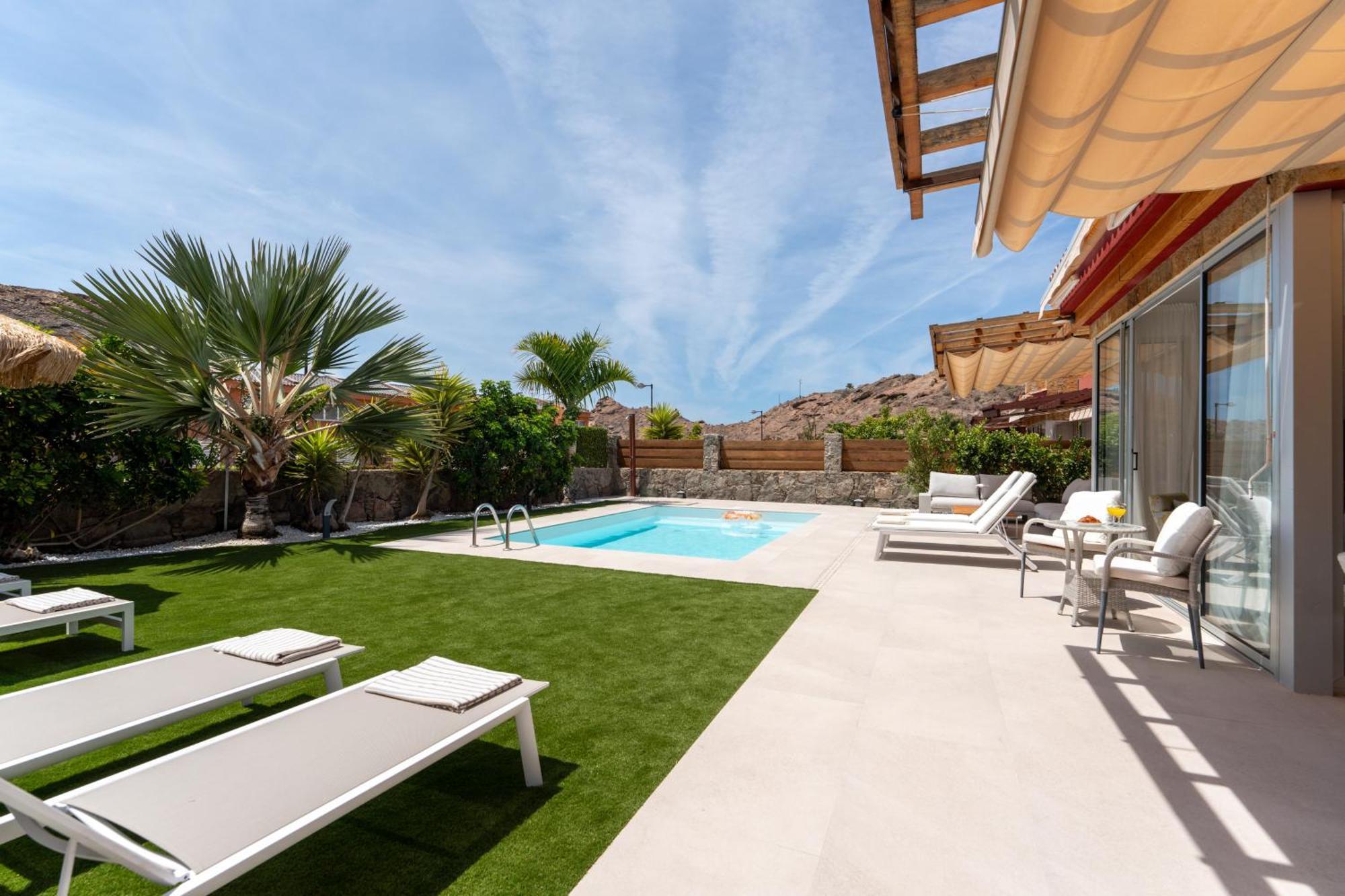Villa Diana With Private Swimming Pool In Tauro Mogan Ngoại thất bức ảnh